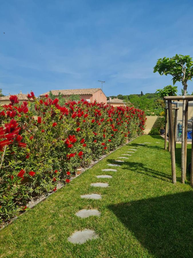 Chambres d'hôtes B&B La Bergeronnette avec piscine couverte chauffée Bizanet Extérieur photo