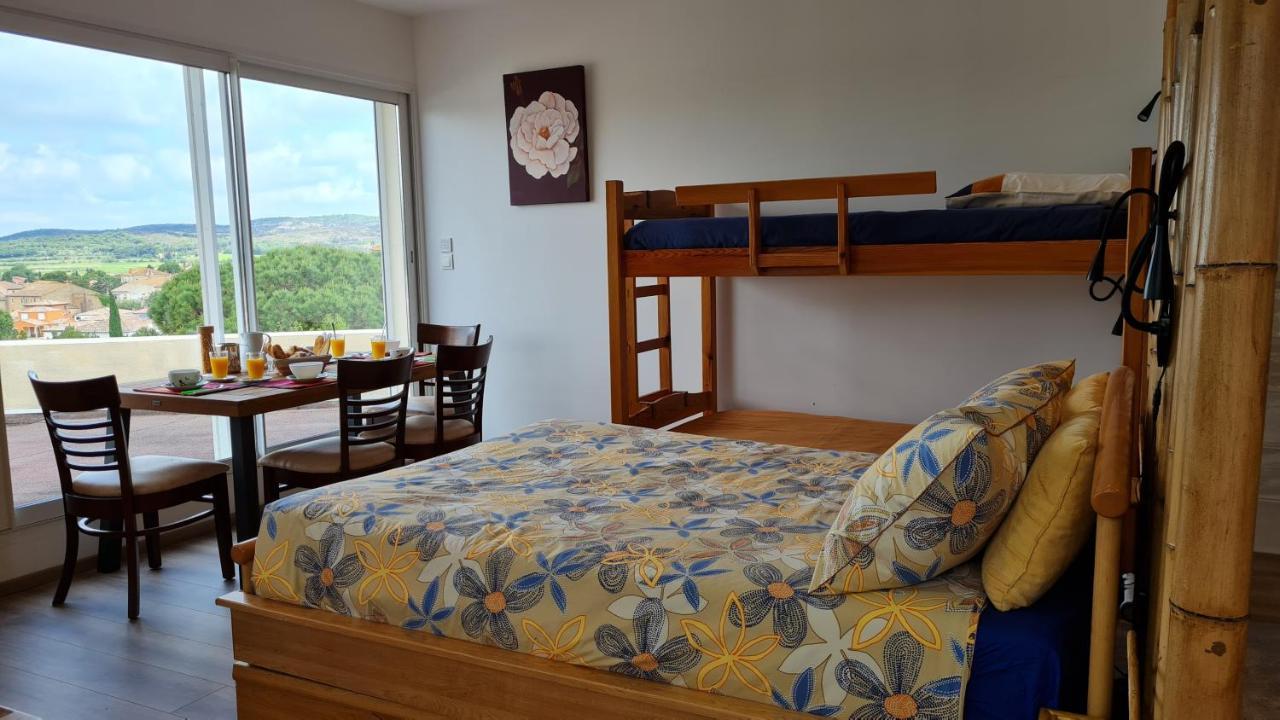 Chambres d'hôtes B&B La Bergeronnette avec piscine couverte chauffée Bizanet Extérieur photo