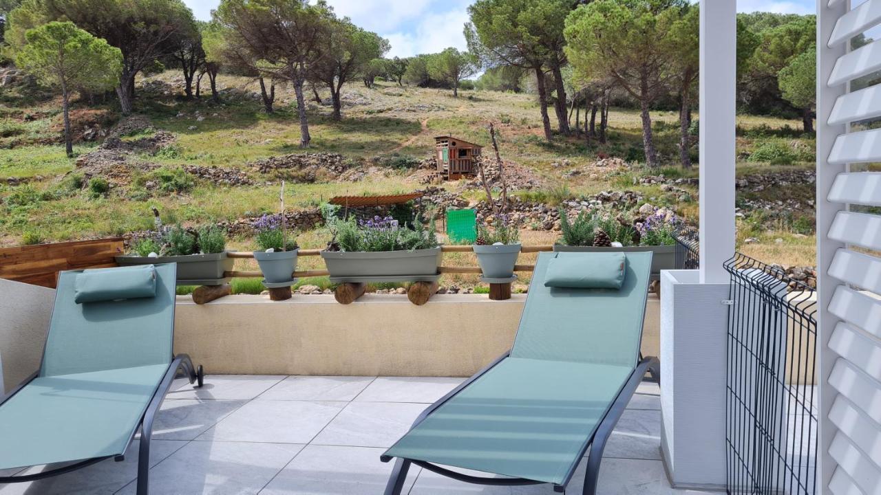 Chambres d'hôtes B&B La Bergeronnette avec piscine couverte chauffée Bizanet Extérieur photo